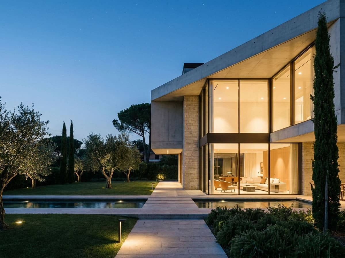 Villa con grandi serramenti su misura a Milano - SER-QUALITY